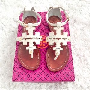 Tory Burch white sandals no box